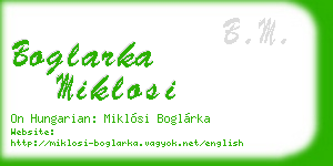 boglarka miklosi business card